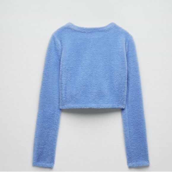 Zara Fuzzy Sweater Top - Picture 4 of 5